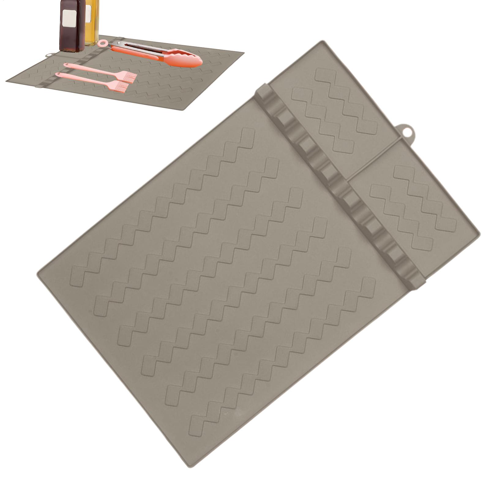 Heat Resistant Mat - Silikon barbekü ızgara paspasları yan raf