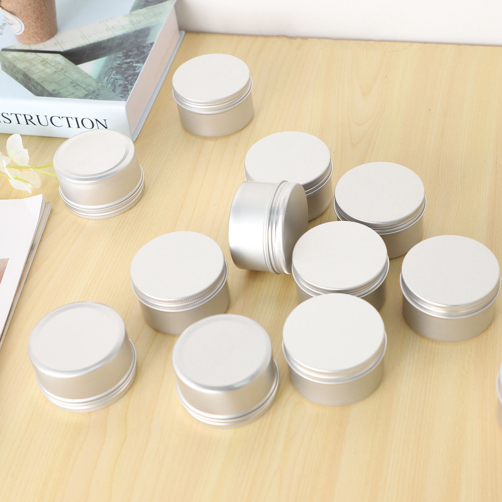 Metal Tin Lid 4Oz - Stok Miktarı 12 Adet 4Oz Metal