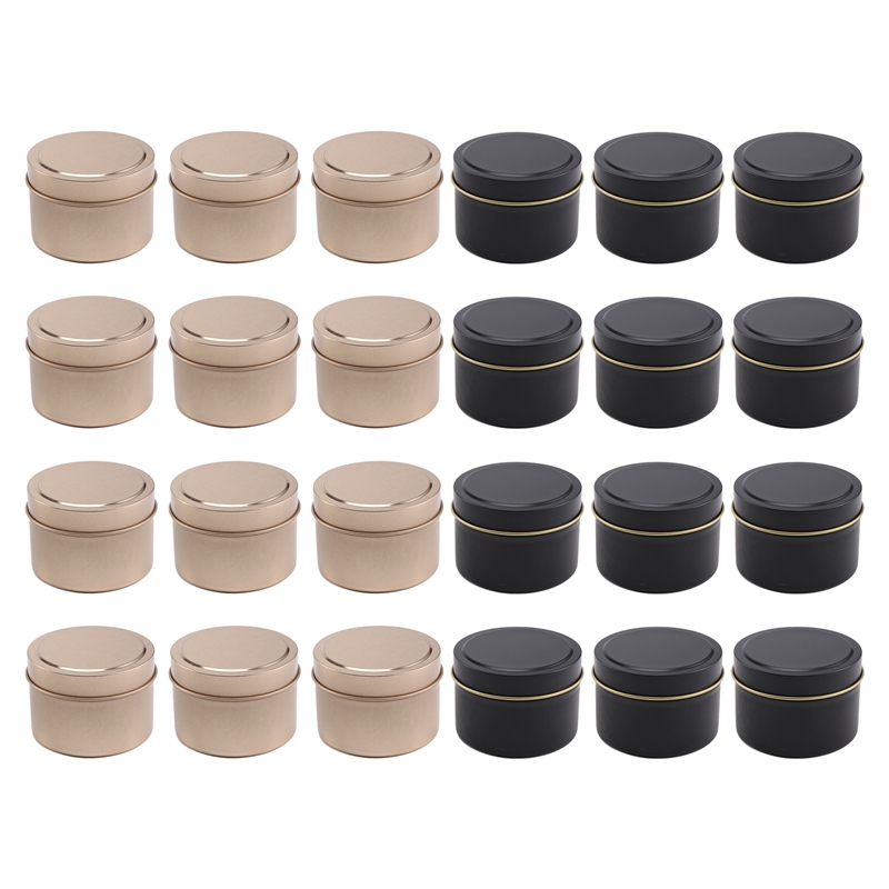 24'lü Paket Mum Kutuları, Kapa - Metal Tin Lid 4Oz incelemesi ve fiyatı