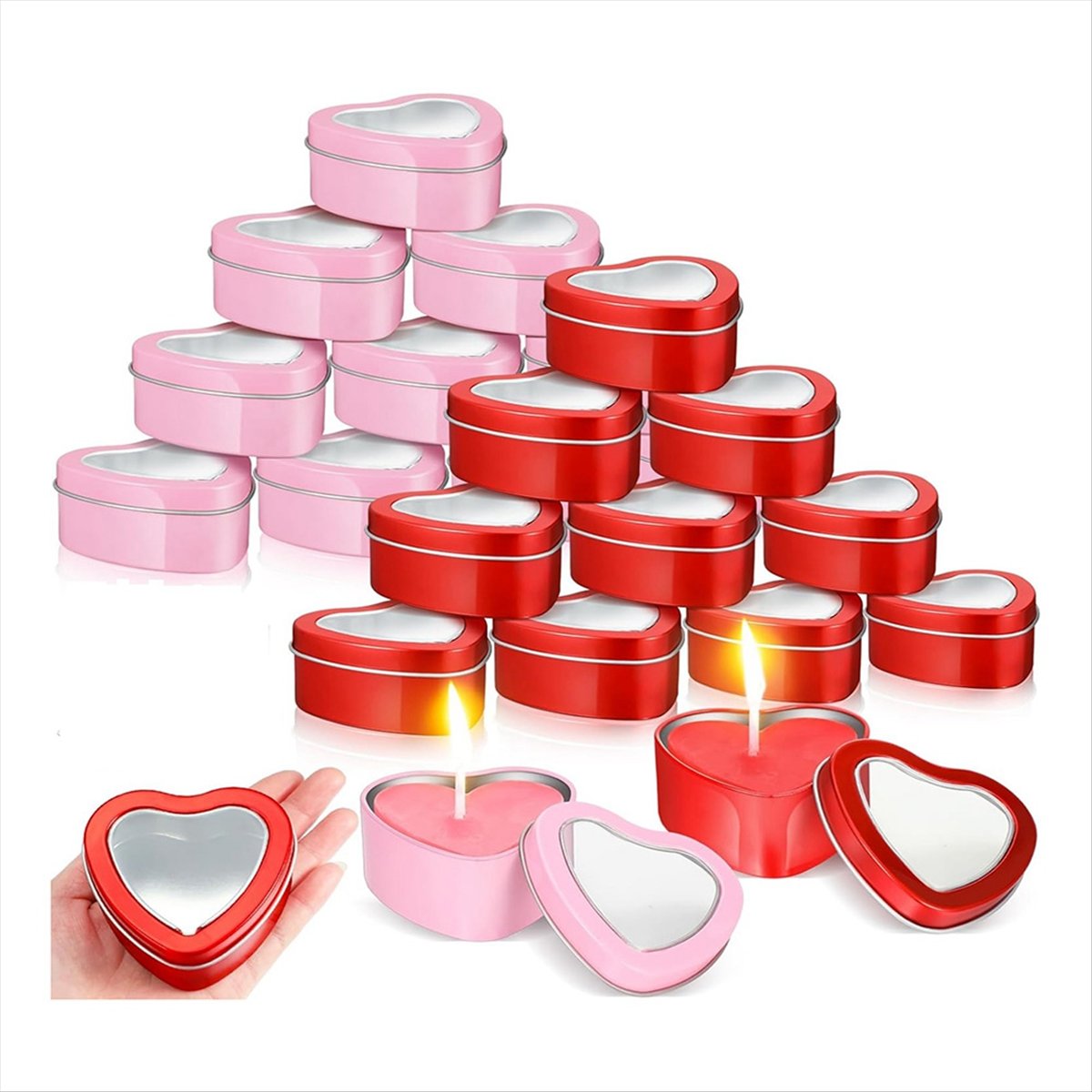 HITL 24 Adet 4Oz Kalp Şeklinde - Metal Tin Lid 4Oz incelemesi ve fiyatı